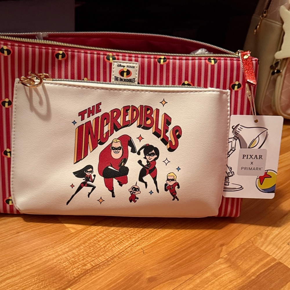 The Incredibles Red and White Bag